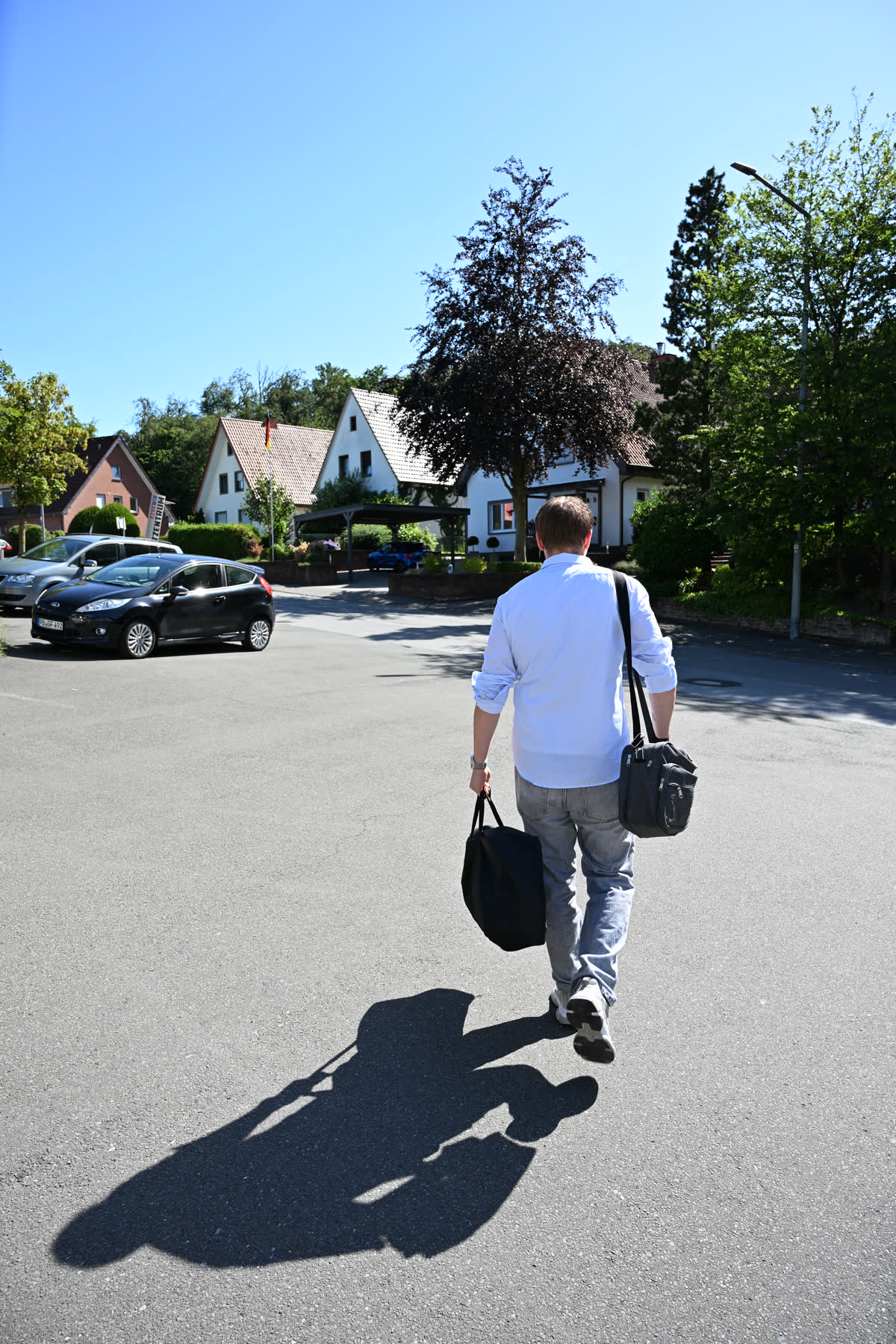 Maxi auf dem Weg zu einem Kundentermin in Delbrück