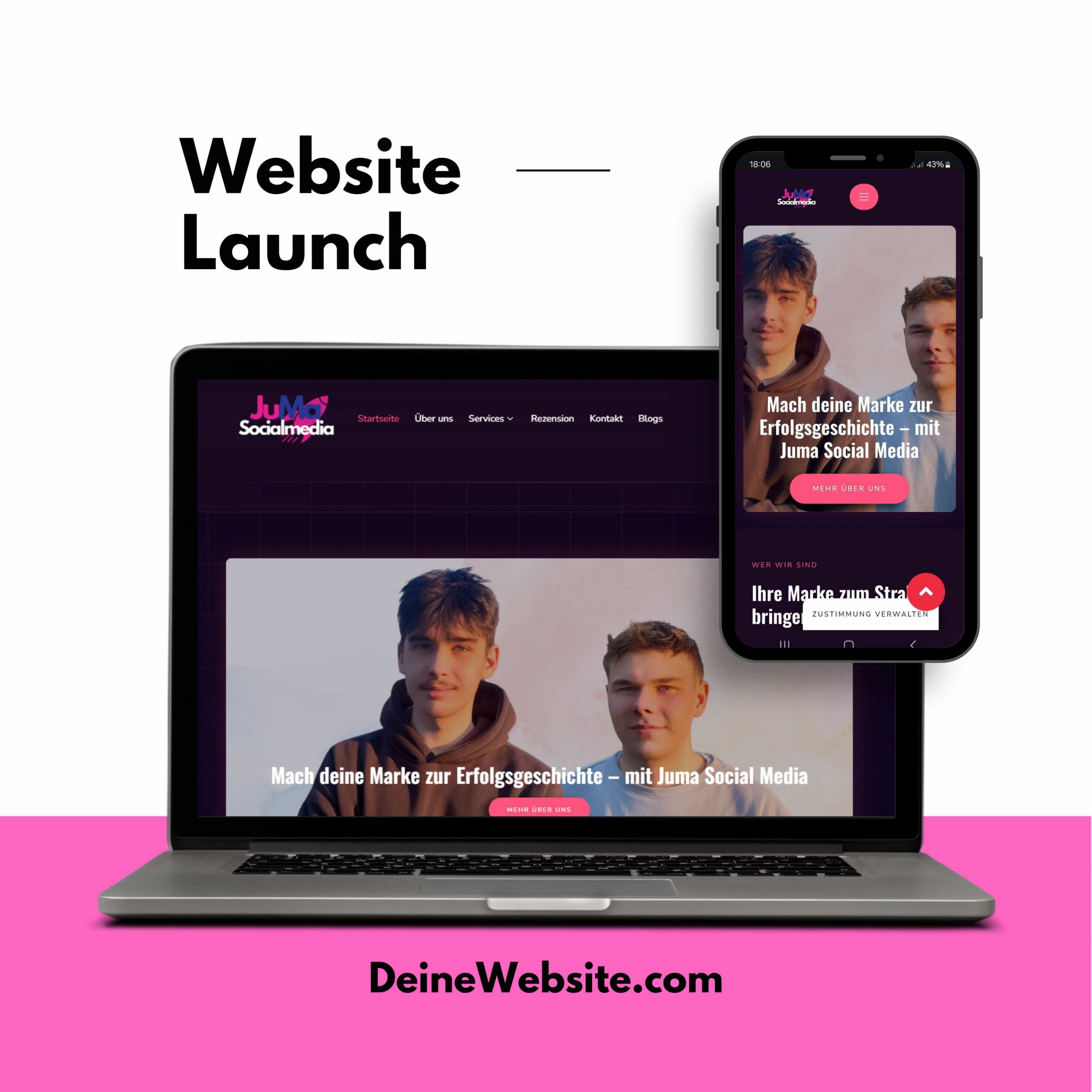 Website-Entwicklung und Optimierung – Beispielprojekt von JuMa Socialmedia